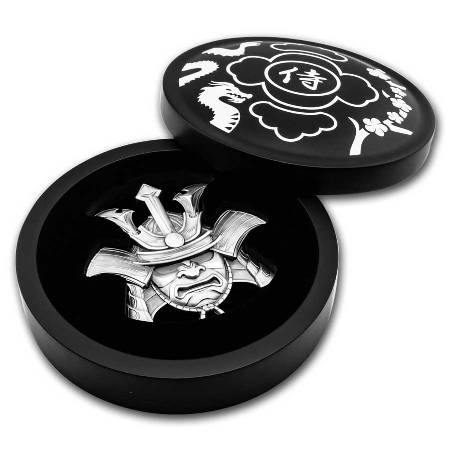 2024 Solomon Islands 10 oz Silver Samurai Helmet Shaped Coin | eBay